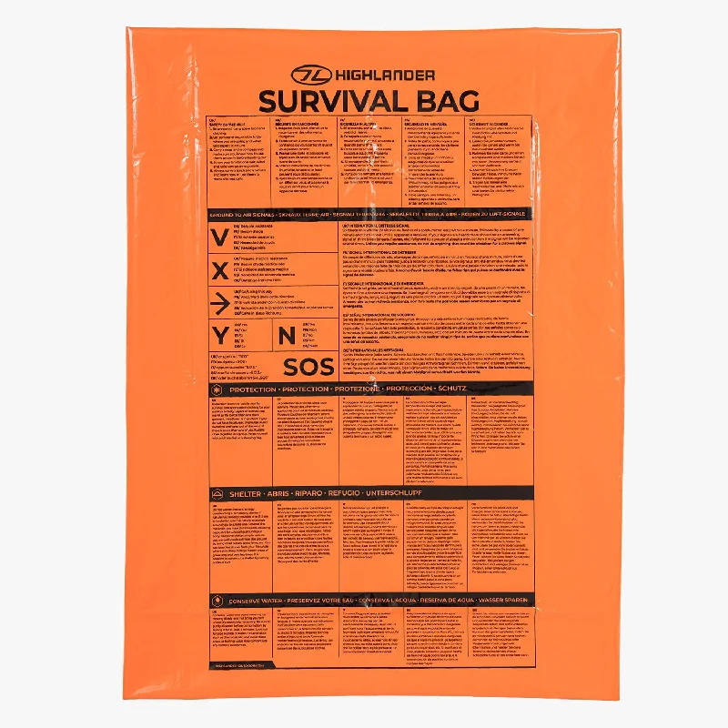 Climbing Bags for vast treks-Extra large Survival Bivvy Bag, Orange