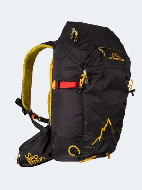 Climbing Bags neat fit-La Sportiva Moonlite Hiking Bag Black/Yellow