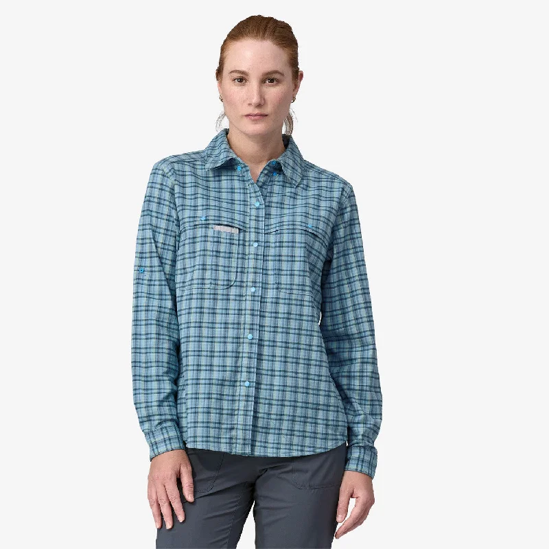 Hiking shirt windproof peak-Women's Early Rise Stretch Shirt - Santa Cruz: Lago Blue