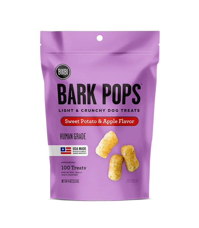 Bark Pops for Dogs - Sweet Potato & Apple Recipe - 4oz