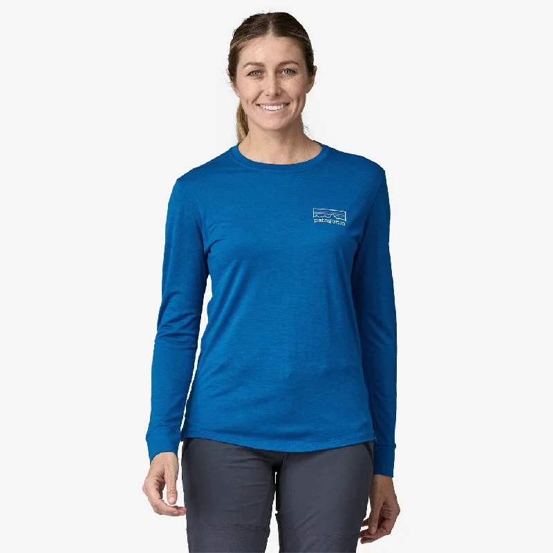 Hiking shirt budget explorer-Women's Long-Sleeved Capilene Cool Merino Graphic Shirt