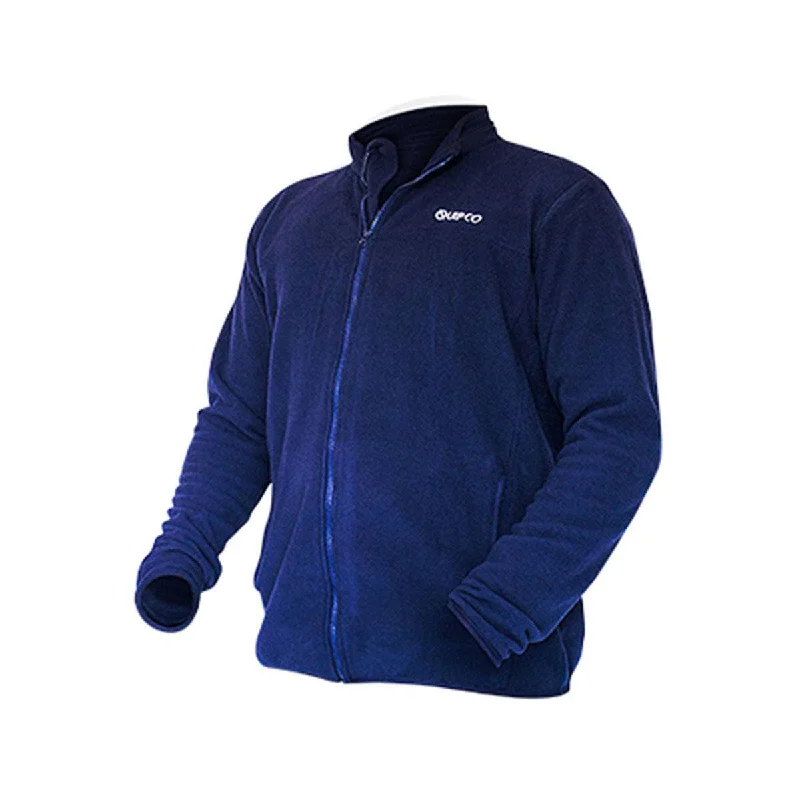 Hiking Jackets for Flat Lands-Tundra 100 Fleece Warm Winter Jacket - Navy Blue