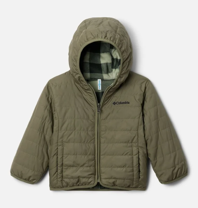 Hiking Jackets for Peninsula Hikes-Toddler Double Trouble II Jacket - Stone Green/Safari Check