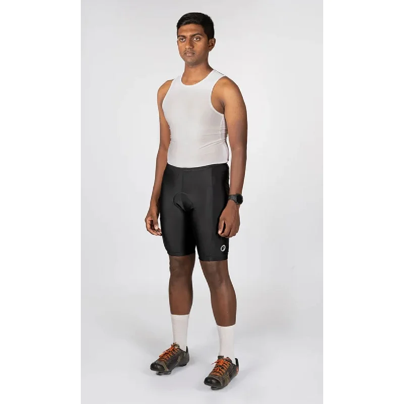 Hiking shorts khaki-style-Mens Cycling Shorts - Gel Padded Shorts - Evolve - Black