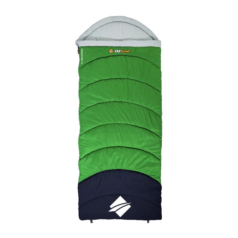 Climbing Bags safe zippers-Oztrail Kingsford Adult Sleeping Bag 0 Degree